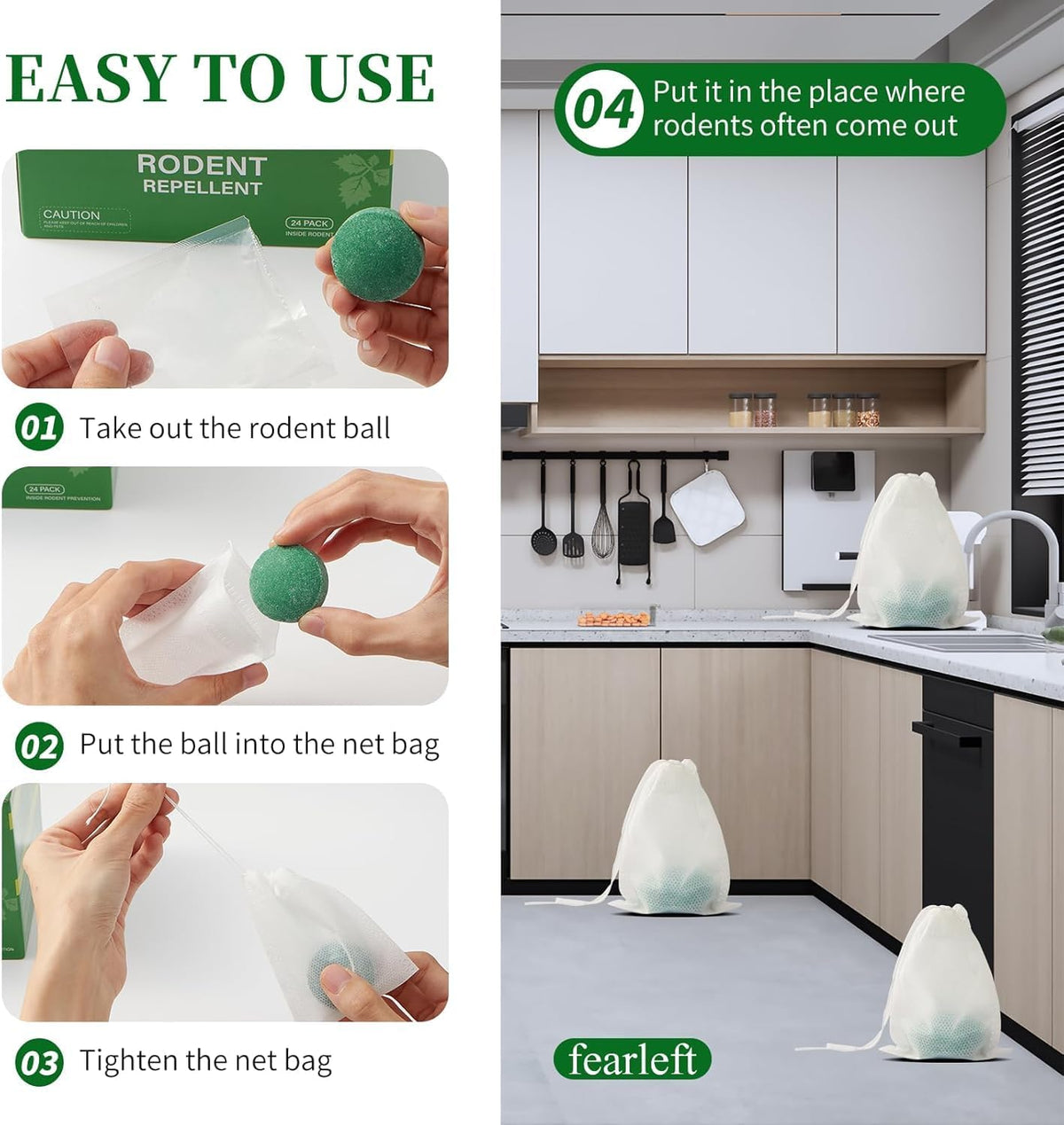 🐀 Rat Repellent for Car Home- [10 tablets] (CL-48)
