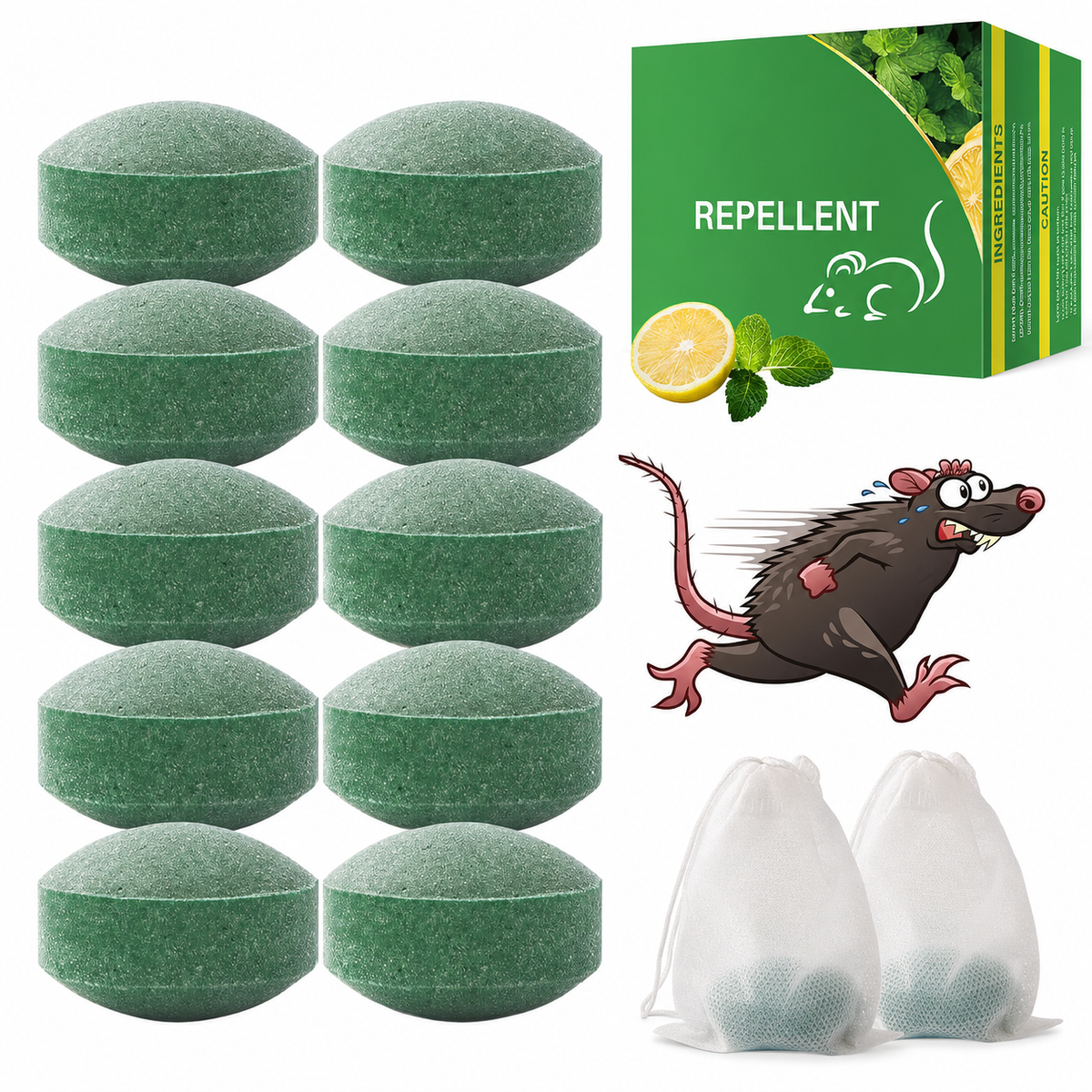 🐀 Rat Repellent for Car Home- [10 tablets] (CL-48)