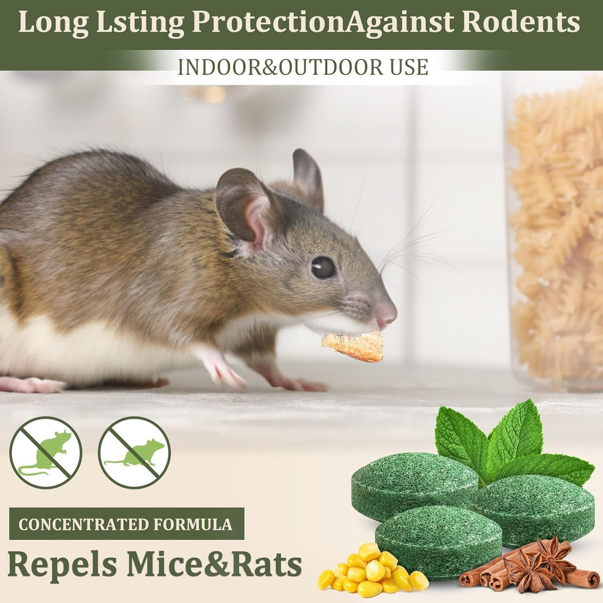 🐀 Rat Repellent for Car Home- [10 tablets] (CL-48)